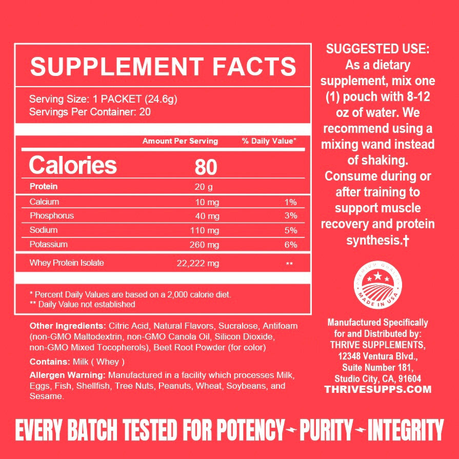 Clear Protein - Fruit Punch (20 servings)